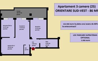 Apartament 3 camere nou de vanzare in Iasi Valea Lupului, bloc 2025 - Poză 2