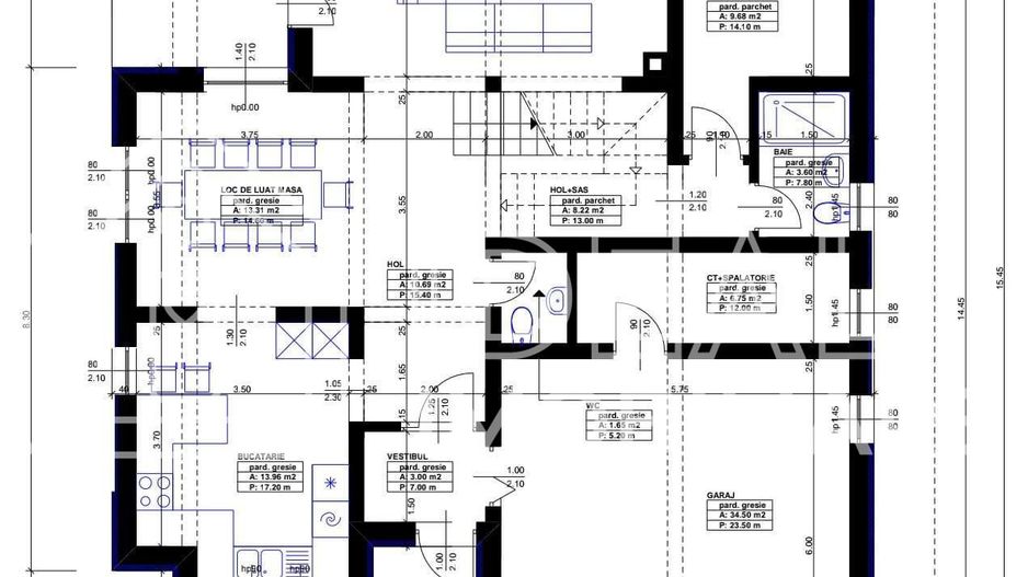 Casa Individuala Morderna cu 4 camere si 450 de mp de curte - Schiță 10