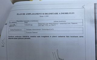 Teren Tătăruși – 7.142 mp, utilități la stradă - Poză 2