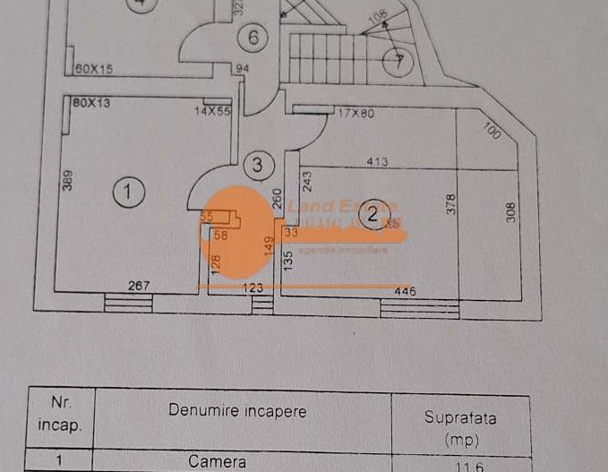 Casa cu 7 camere, fiecare cu grup sanitar propriu – Calea Plevnei - Schiță 39