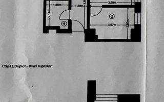 Apartament 3 camere tip penthouse Moghioroș Park | vedere panoramică - Schiță 29