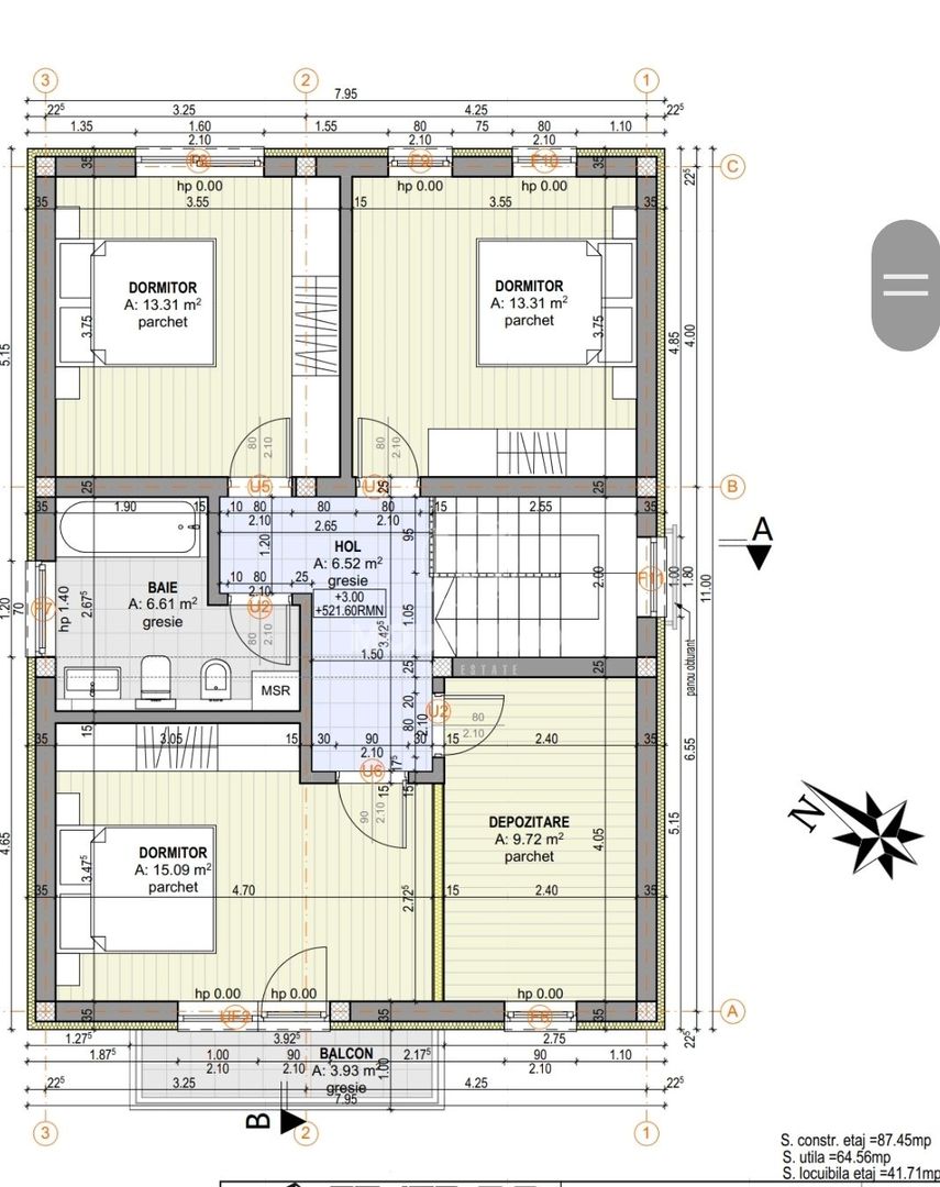 Comision 0%,Casa moderna, cu pomană de căldură si panouri fotovoltaice - Schiță 4