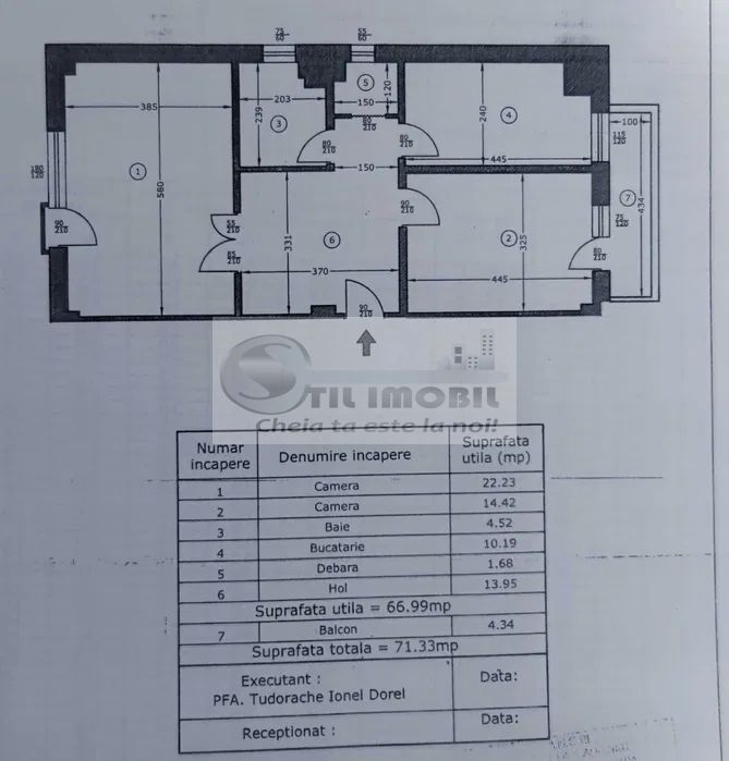 Ap 2 camere D, 71 mp Podul de Fier Bul. C.A. Rosetti 155 000euro - Poză 7
