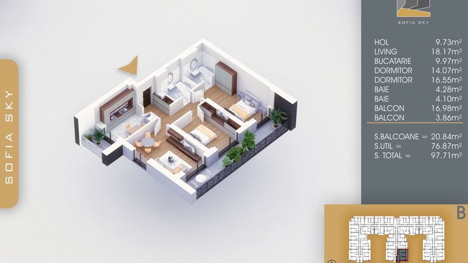 Ideal familie 3 camere decomandat la 7 min M Nicolae Teclu Titan Pallady - Schiță 9