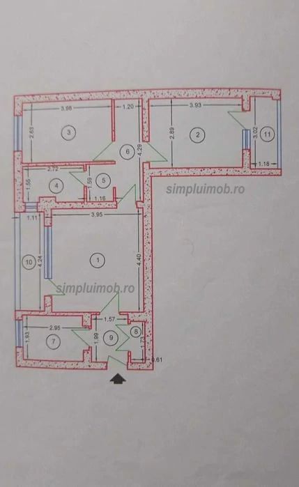 Apartament 3 camere - Bulevardul  Alexandru Obregia - Poză 10