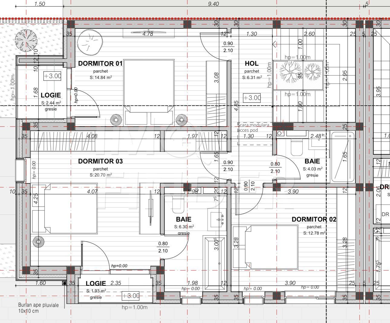 Vânzare casa cuplata Buna Ziua, 128 mp utili, 350 mp teren - Poză 3
