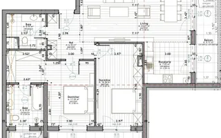 Apartament cu 3 camere, parcare subterana, bloc nou, zona Frunzisului - Schiță 13