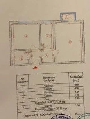 VÂNZARE Apartament 2 camere, 37 mp, decomandat – Metrou Romancierilor - Poză 9