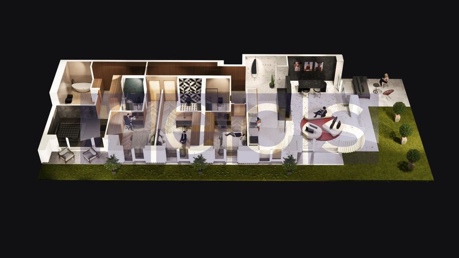 APARTAMENT ULTRAFINISAT | COMPLEX PREMIUM | 221MP-TERASA 114MP - PIPERA - Schiță 14