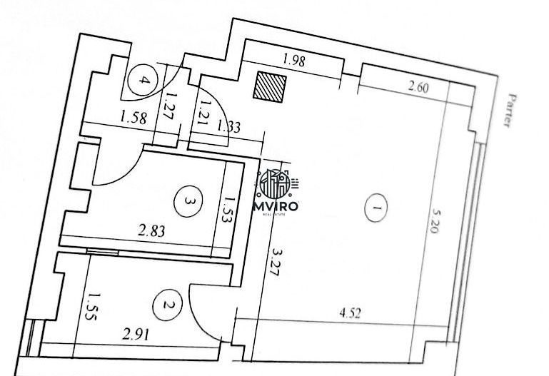 comision 0% / Garsoniera de vanzare zona CISMIGIU / - Schiță 7
