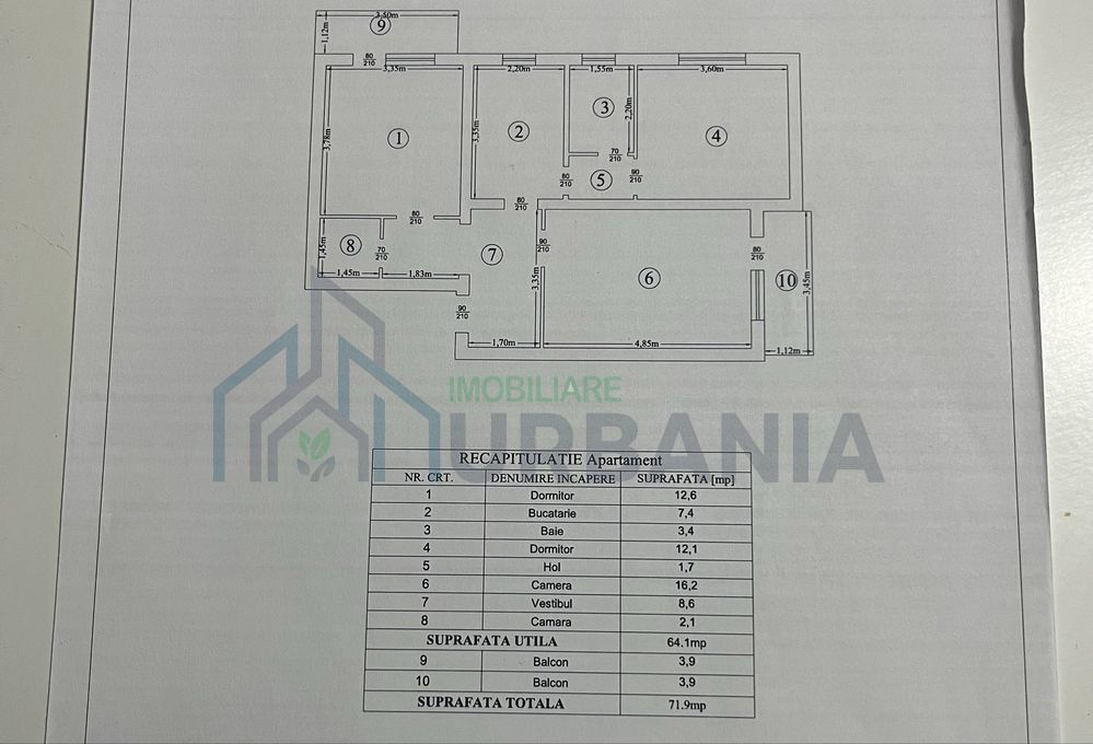 Apartament 3 camere, Tătărași, Iași - Poză 6