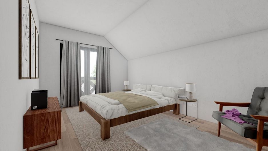 Casa 4 camere la cheie,10 minute de spital 150mp,700mp teren - Poză 14