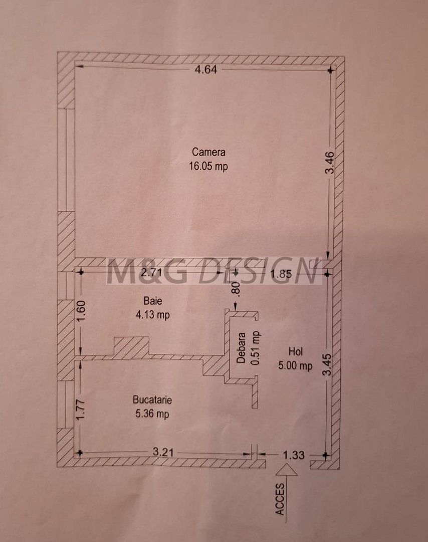 Apartament 1 camera zona Soarelui - Schiță 11
