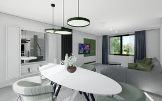 Casă nouă semifinisată cu living open space și 3 dormitoare - Poză 6