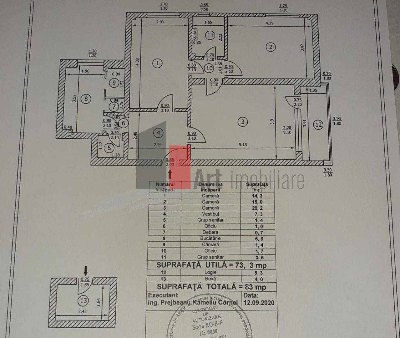3 camere Aviator Popisteanu - Poză 1