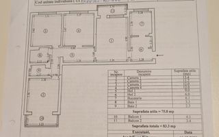 Tomis 3- City Mall ( COD 06) apartament 4 camere 88mp - Poză 9