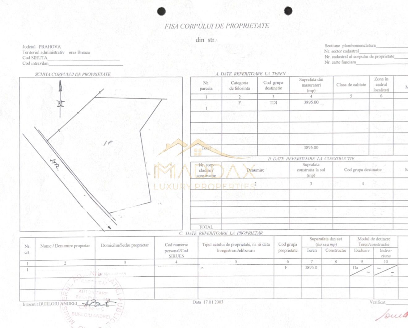 Teren *3895mp* - P+2 / Studiu Geo // Breaza - Prahova - Schiță 14