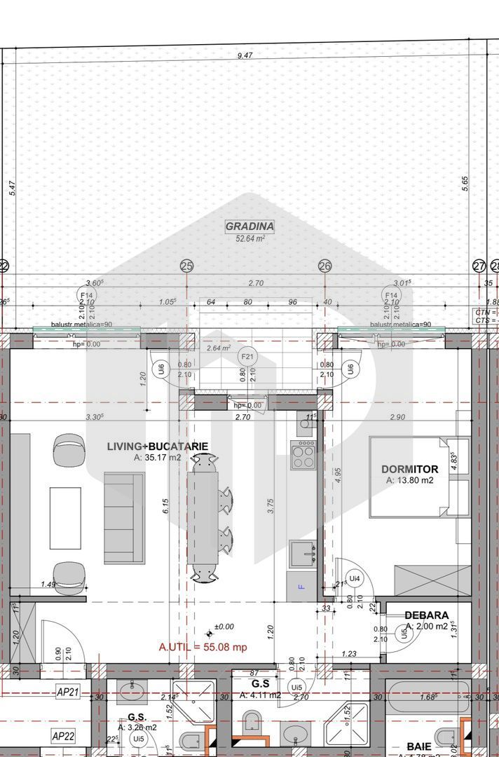 Doamna Stanca | Apartament Decomandat | 2 Camere + Gradina 50 mp - Poză 2