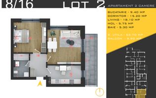 Apartament 2 camere decomandat zona Pallady, Comision 0