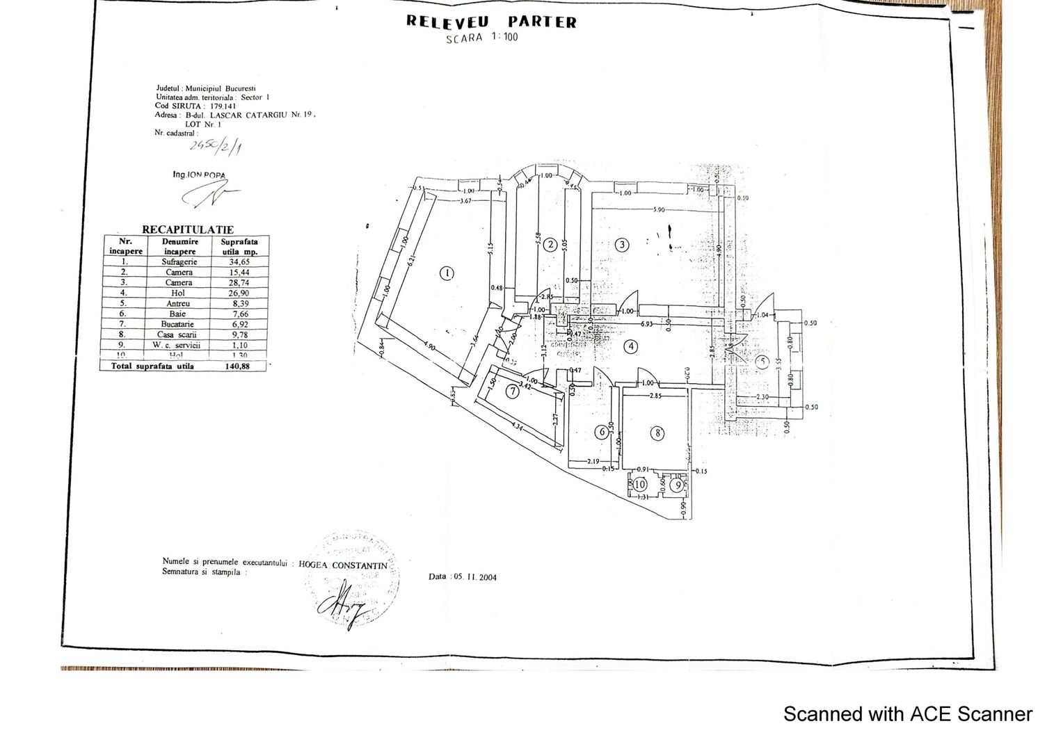 Vila Consolidata | Lascar Catargiu | 620mp utili | Instalatii noi - Schiță 21