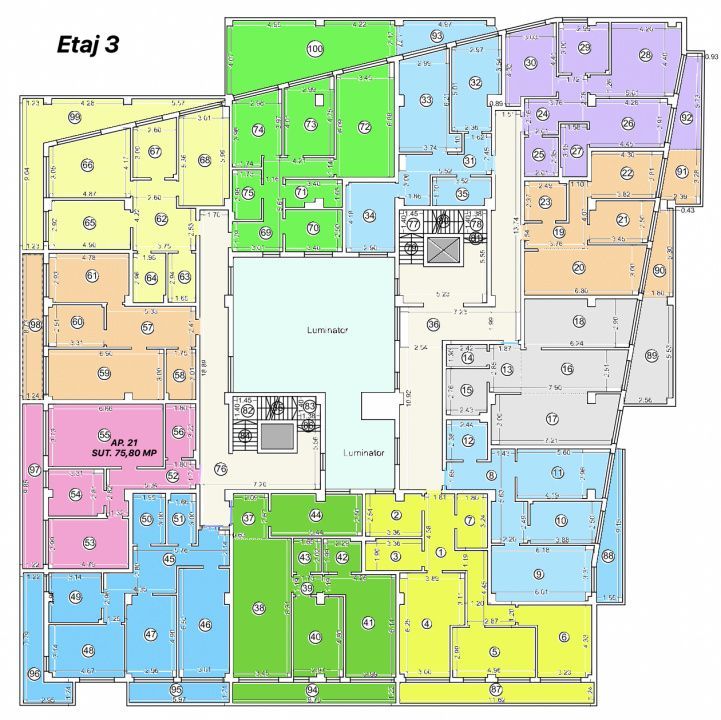 Tomis Nord - Vanzare apartament decomandat cu 2 camere,  bloc nou. - Poză 5
