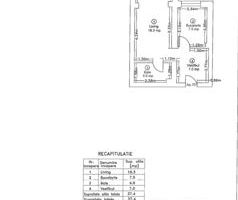Apartament 1 cameră | Ivory Residence Pipera | 37 mp | Etaj 7 - Schiță 8