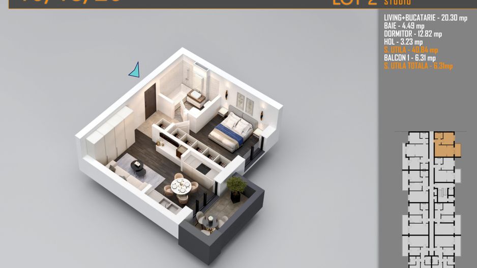 AP. 2CAM. LIVING OPEN-SPACE / INVESTITIE. PALLADY-METROU N TECLU! - Poză 5