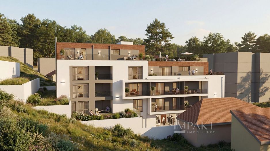 Apartament 3 camere Plopilor, situat la Etaj retras cu 61 m2 de terasa - Poză 1