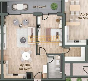 Apartament nou cu 2 camere direct de la Dezvoltator - Poză 11