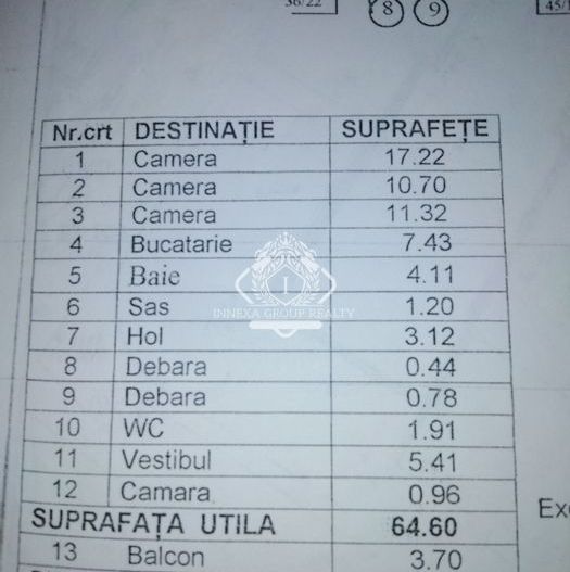 Apartament 3 camere, decomandat, centrala proprie | Auchan Titan - Schiță 9