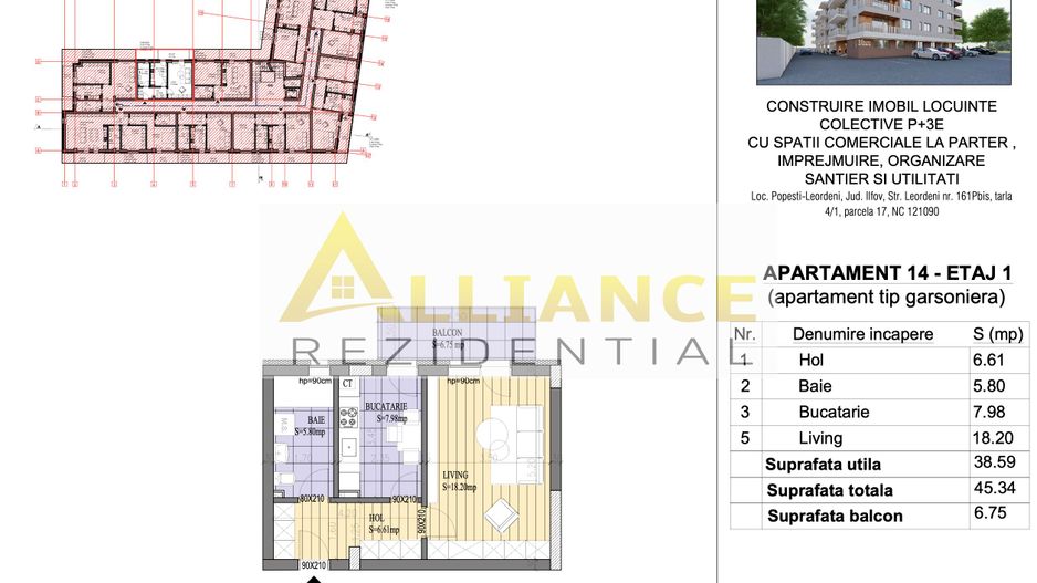 ⁠Proiect Rezidențial Nou – Garsoniere, Studiouri și Apartamente - Poză 13