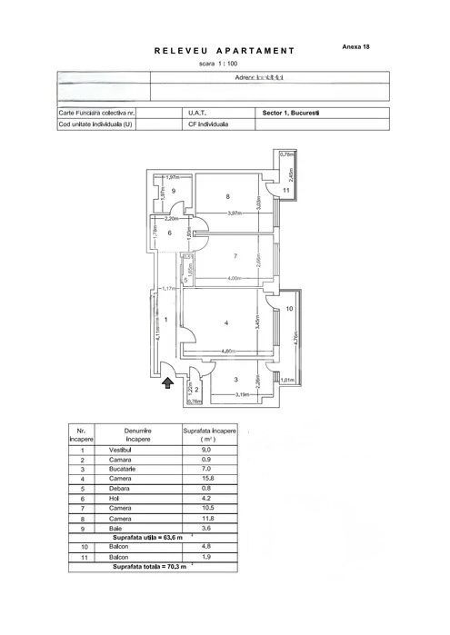 Apartament 3 camere Banu Manta | Imobil 1978 - Poză 1