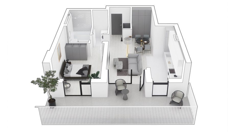 Apartament nou 2 camere, terasa 14,15 mp | Sunbelt Mehala | Comision 0% - Poză 23