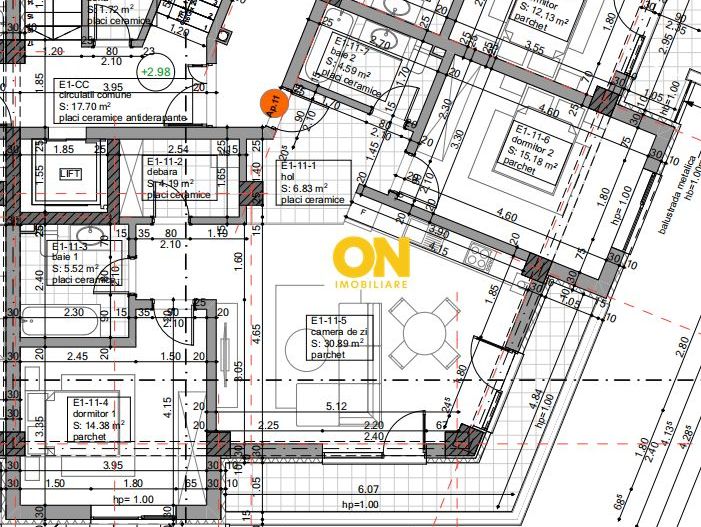 Apartament cu 3 camere, 2 bai, bloc nou, etaj 1, loc de parcare - Poză 4