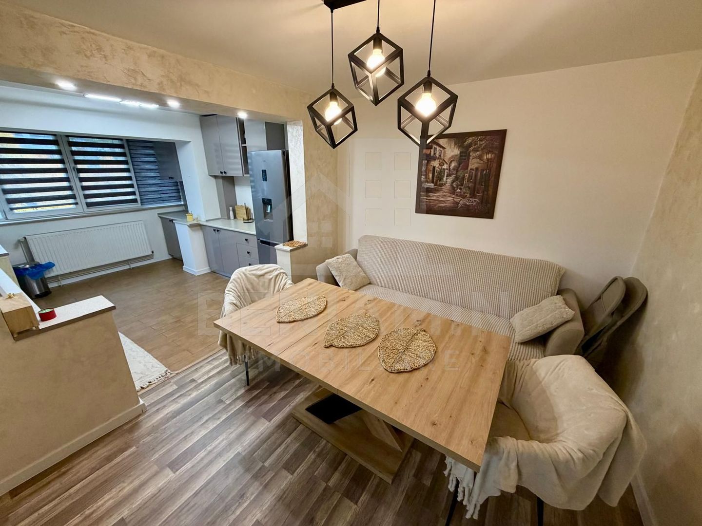 3 camere transformat in 2 - renovat 1 mai etaj 2 cu 2 bai - centrala - Poză 7