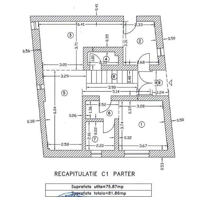 Casă modernă P+1 Tunari | 5 camere | 150 mp utili - Schiță 12