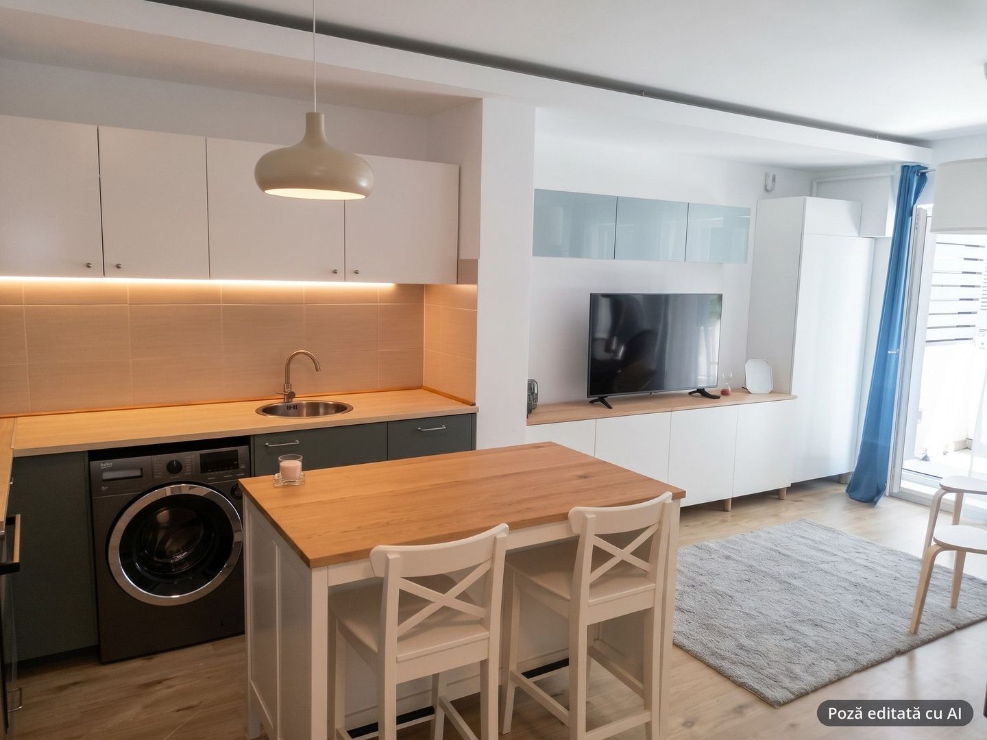 studio dublu | Belvedere Barbu Văcărescu | parter | 5min metro - Poză 1