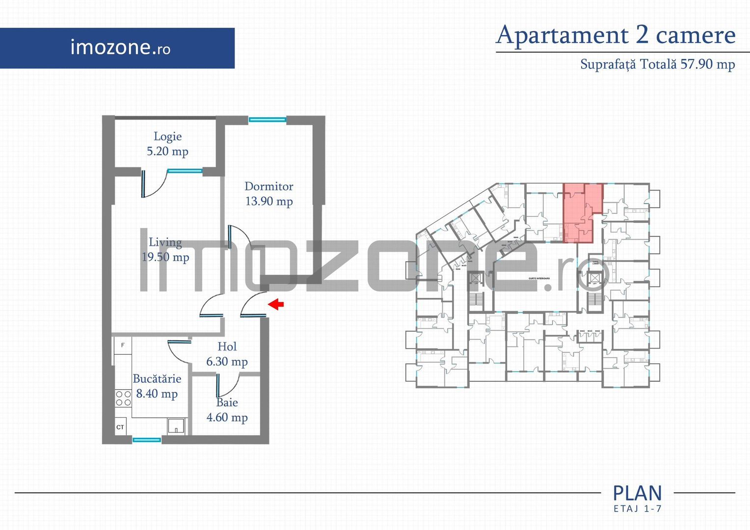 Apartament 2 Camere | 57.9 mp | Bloc Nou | Metrou Pacii / Preciziei | Militari - Poză 1