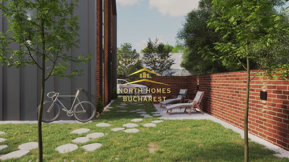 Duplex moder 4 camere, 3 bai, 2 locuri de parcare - Bucurestii Noi - Poză 14