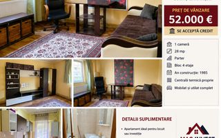De vanzare apartament cu o camera Mazepa 1, 52.000 euro - Poză 6