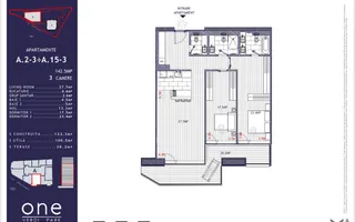 Apartament 3 camere | Terasă 20mp2 | One Verdi Park - Barbu Văcărescu - Poză 14