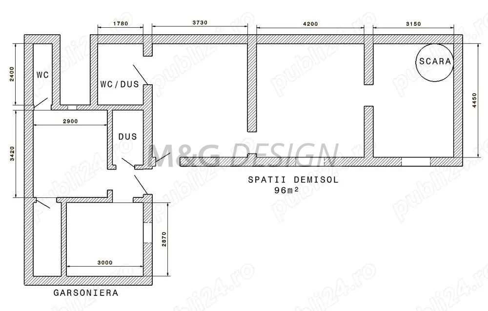 Apartament pe 2 nivele si garsoniera - Poză 10
