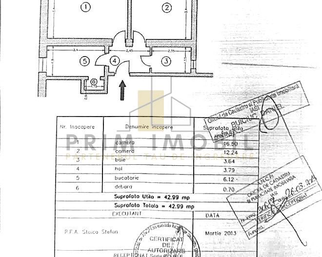 2 camere Decomandat – Copou, Bd. Carol I, 250 m de Universitate - Poză 12