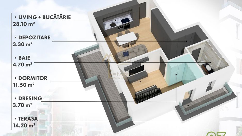 Satu Mare, Micro 17, Penthouse in complex nou - Poză 2