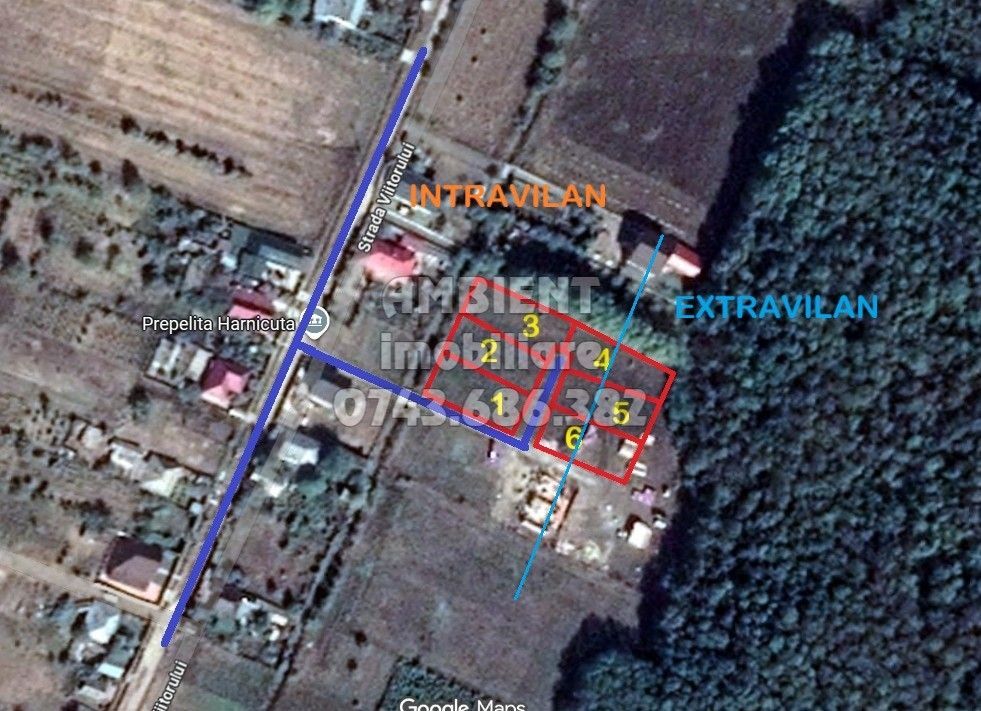 LOTURI de teren INTRAVILAN,  intre 600 - 700 mp, VASLUI, zona Gura Bustei; - Poză 5