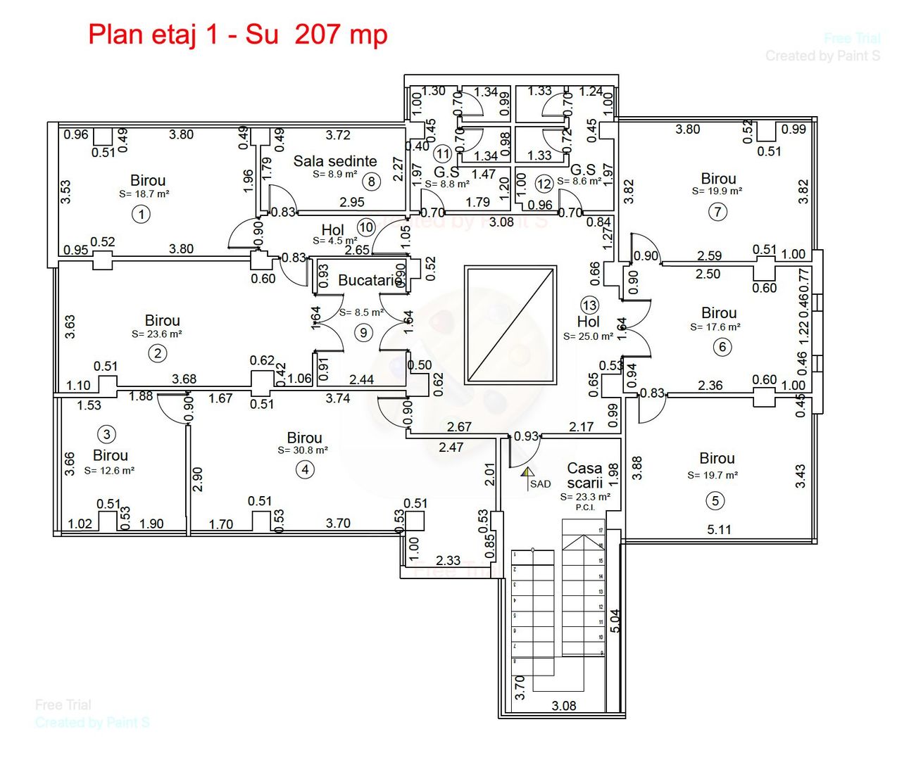 Spațiu pentru birouri langa Funshop Buziașului - Poză 35
