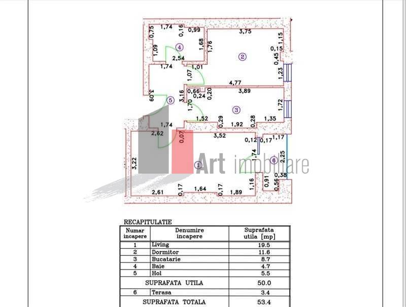 Inchiriez APARTAMENT 2 camere cu LOC DE PARCARE subteran NOVUM 56-Lujerului - Poză 8