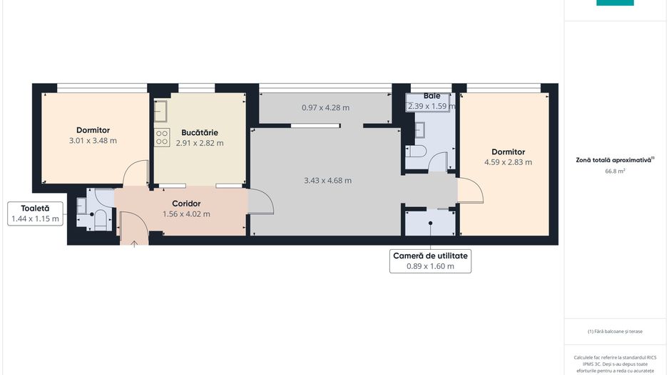 Apartament 3 camere - Circumvalaţiunii, Timişoara - Poză 15