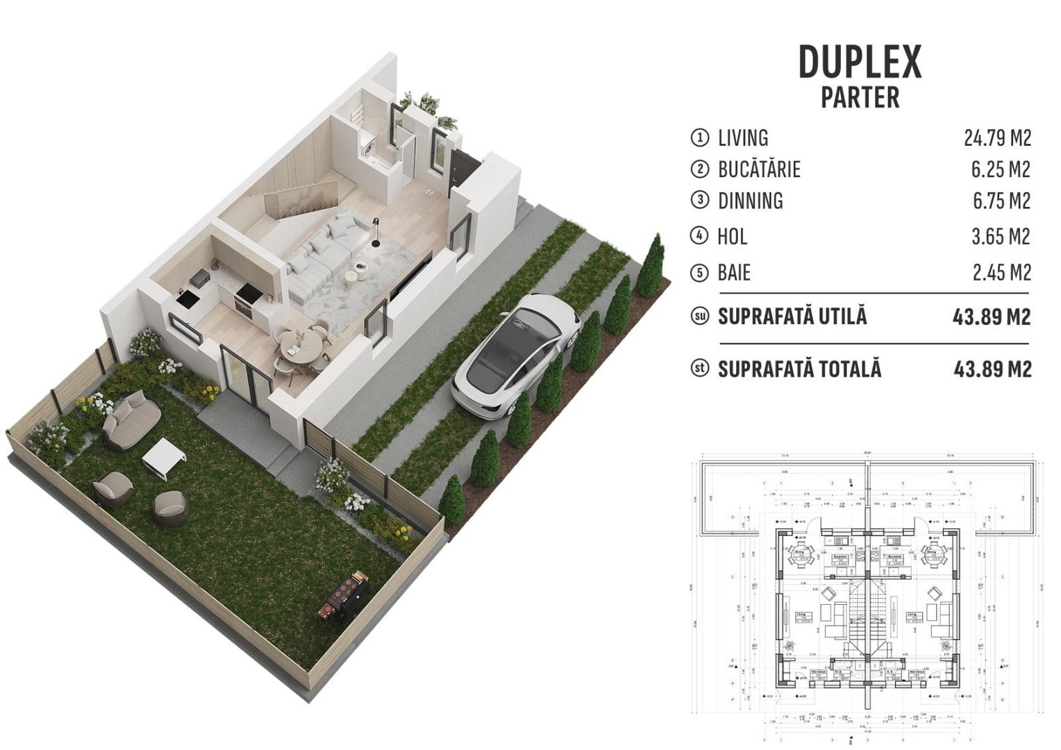 Vila  de tip duplex 4 camere Pompa Caldura Titan Pallady - Schiță 10
