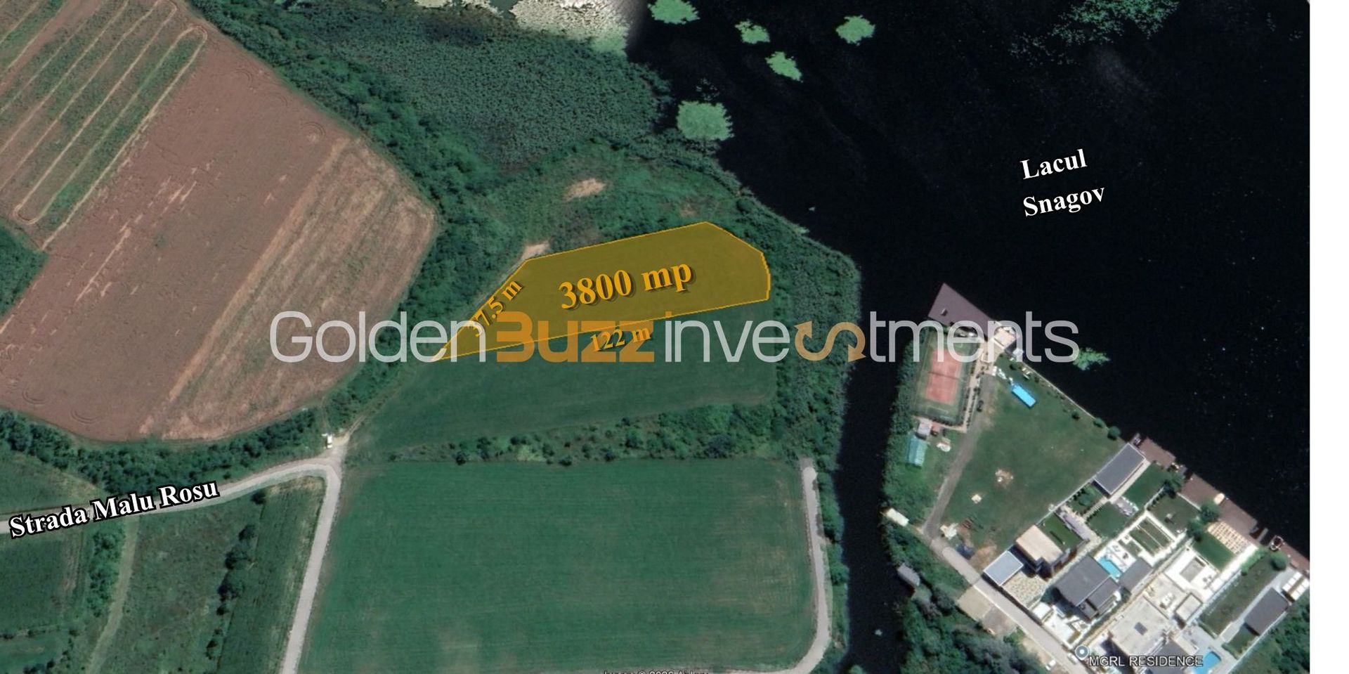 Teren exclusiv 3.800 mp pe malul Lacului Snagov | 38 m deschidere LAC - Poză 2